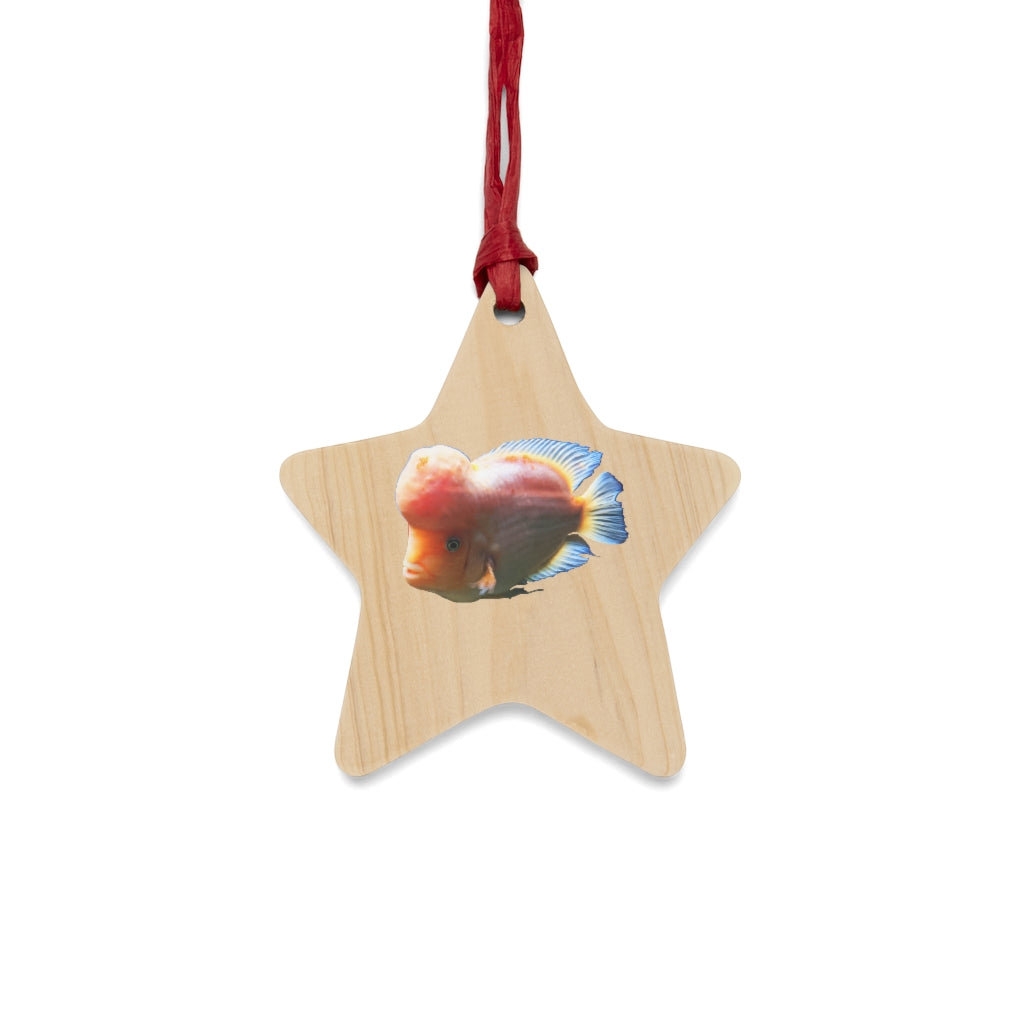 The Holiday Aisle Orange Fish Wooden Holiday Shaped Ornament Wayfair